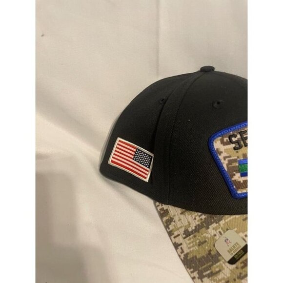 Seattle Seahawks Camo 39Thirty Hat Cap New With Tags - Picture 2 of 6